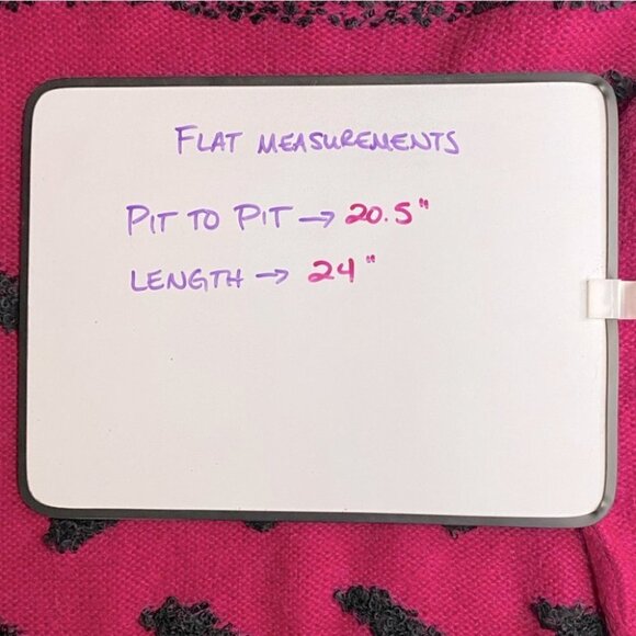 Vintage Franco Valeri Fuchsia Black Textured Knit Crew Neck Sweater M - Picture 7 of 13